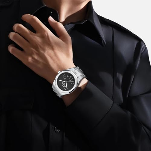 FANMIS Men’s Analog Stainless Steel Funny Dial Watch Octagon - Product Imagery