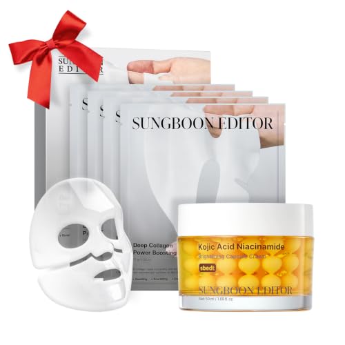 SUNGBOON EDITOR Tone & Glow Duo Set, Boosting Mask 4 Count + - Product Imagery
