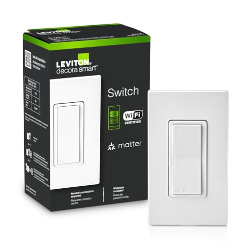 Leviton Decora Smart Switch, Wi-Fi, Works with Matter, Alexa, Google Assistant, - Leviton Official Product View 1