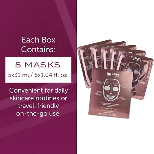 111SKIN Rose Gold Brightening Facial Treatment Mask, Set of 5 - Product Imagery