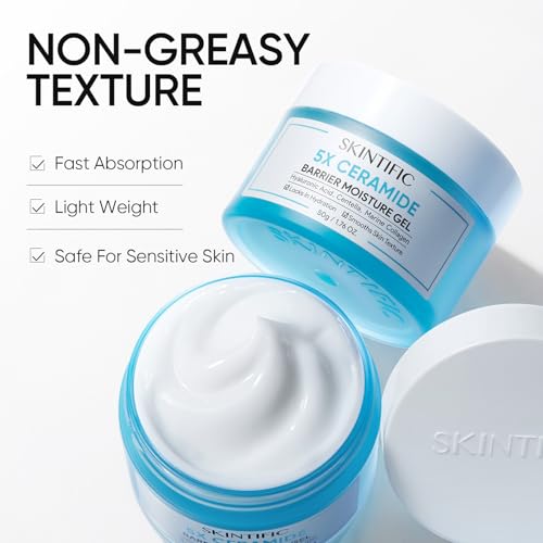 SKINTIFIC 5X Ceramide Barrier Repair Moisturizer for Sensitive - Product Imagery