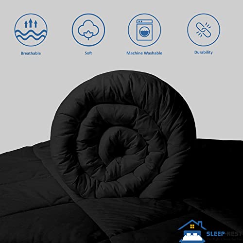SLEEP-NEST Oversized King Comforter 132 x 120 Inch Hotel Luxury - Product Imagery