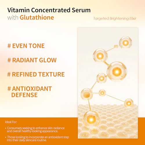 Glutathione Vitamin Concentrated Serum - Fade Acne Scars & Dark - Product Imagery