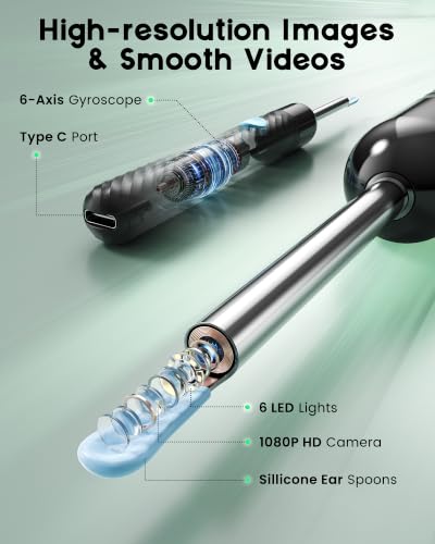 LEIPUT Ear Wax Removal - Ear Cleaner with 1080P Camera - FSA&HSA - Product Imagery