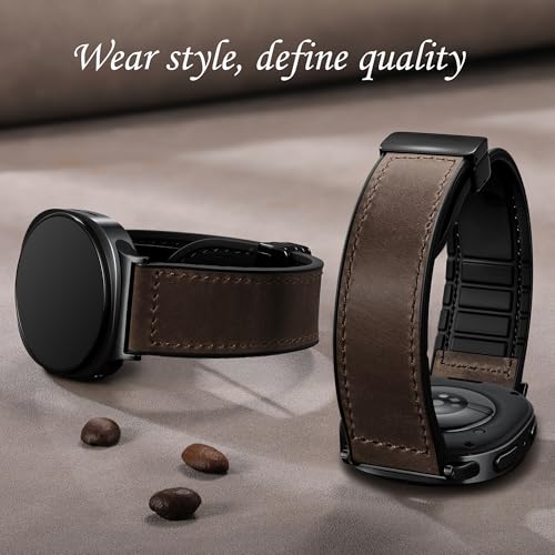 Magnetic Leather Band Compatible with Galaxy Watch 9 8 Band 40mm - Product Imagery