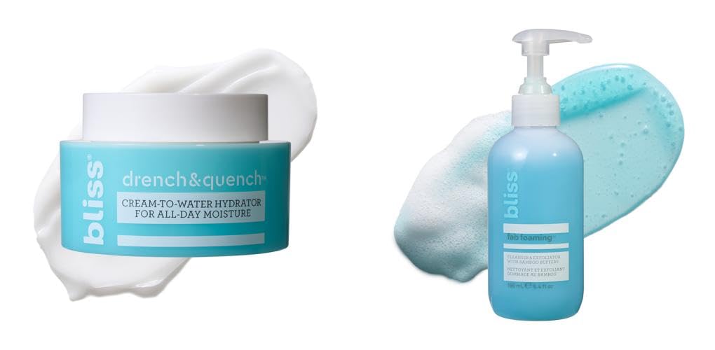 Bliss Drench & Quench Moisturizer and Fab Foaming 2-in-1 Cleanser Duo - View 2