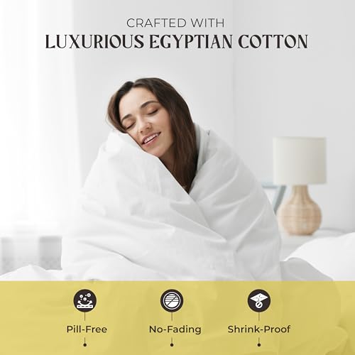 Mayfair Linen 100% Pure Egyptian Cotton Sheet Queen Size - - Product Imagery