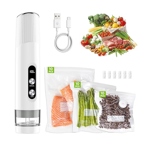 Compact Vacuum Sealer for Food, Cordless Handheld Vacuum Sealer - Product Imagery
