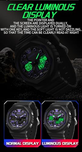 Gosasa Unisex 5ATM Water Resistant Tactical Analog-Digital - Product Imagery
