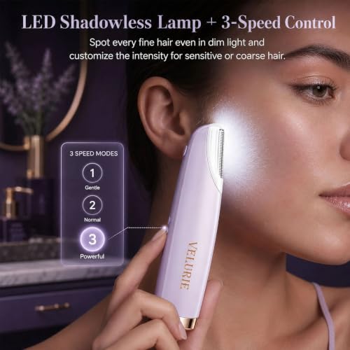 Sonic Dermaplane Razor for Women Face, Purple - Product Imagery