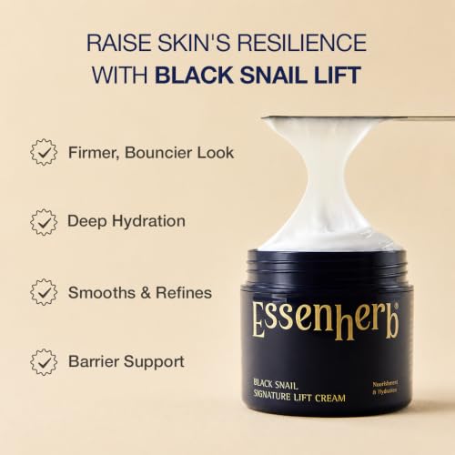 Black Snail Signature Lift Cream Mini – Copper Peptide (0.5fl.oz) - Product Imagery