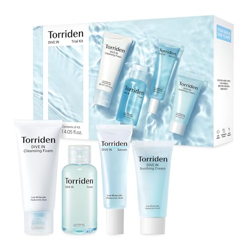 Torriden DIVE IN Trial Kit | Hyaluronic Acid Infused Daily - Product Imagery