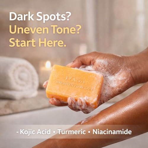 IYASA Kojic Acid Soap for Dark Spots – Turmeric Brightening Bar - Product Imagery