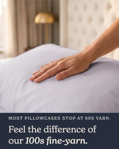 Beckham Hotel Collection Pillowcases King Size Set of 2, Cool - Product Imagery