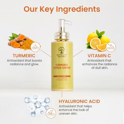 Turmeric Citrus Grove Body Lotion | Turmeric Root + Citrus Peel - Product Imagery