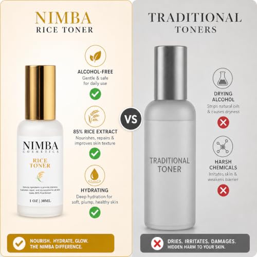 2 in 1 Rice Toner and Face Mist with B Vitamins and Minerals for - Product Imagery