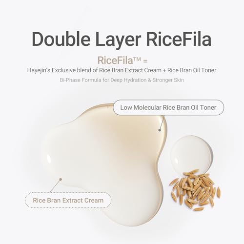 HAYEJIN RiceFila Oil Toner - Rice Bran Milky Face Toner Cream - Product Imagery