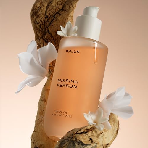 PHLUR Missing Person Body Oil, 4 Oz – Skin Musk Bergamot & - Product Imagery