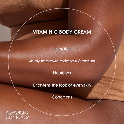 Advanced Clinicals Vitamin C Cream Visibly Brightening Body - Product Imagery