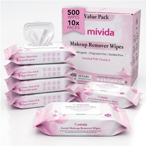 mivida Professional Makeup Remover Wipes Bulk Case - mivida Official Imagery - 1