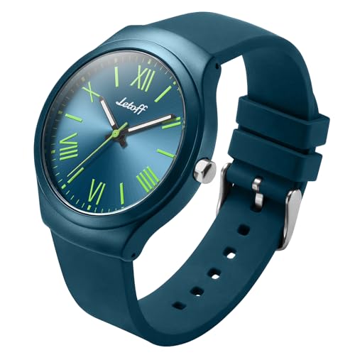 Letoff Silicone Band Metal case Watch for Women/Men, Roman - Product Imagery
