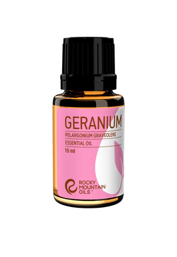 Rocky Mountain Oils Geranium Essential Oil - 100% Pure - Product Imagery