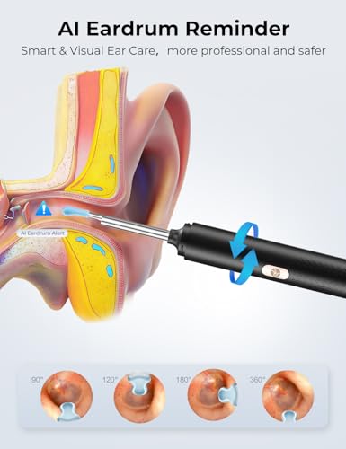 Ear Wax Removal Tool Camera - 2 in 1 Earwax Remover with Nose - Product Imagery