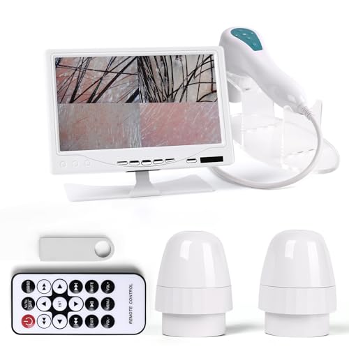 7 Inch Scalp Skin Analysis Microscope 50X 200X Dual Lens HD - Lmaqfum Official Imagery - 1