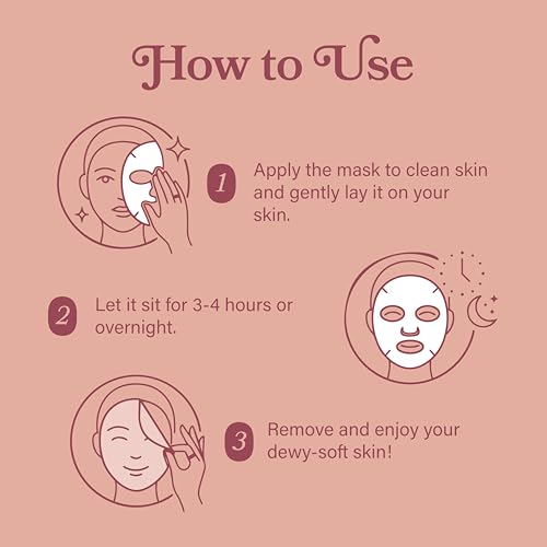 NEW 2026 Korean Collagen Face Mask Skincare (4 Pack) - Hydrogel - Product Imagery
