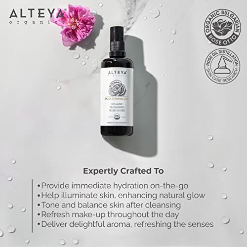 Alteya Organics Rose Water USDA Organic Facial Toner 6.8 Fl Oz - Product Imagery