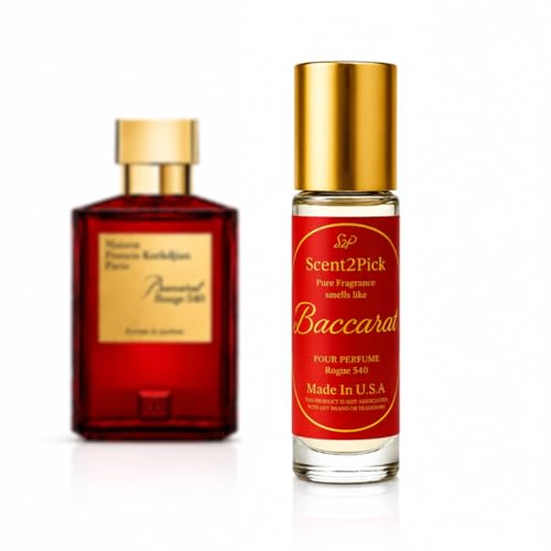 Baccarat Rouge 540 Inspired Scent Perfume Oil 10ml Long Lasting - Product Imagery