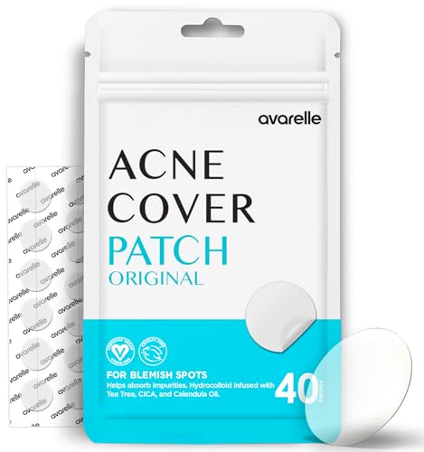 AVARELLE Original Hydrocolloid Acne Pimple Patches for Face 40 - Product Imagery