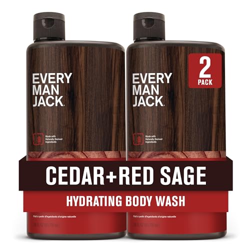 Every Man Jack Hydrating Body Wash for Men Cedar Red Sage - Every Man Jack Official Imagery - 1