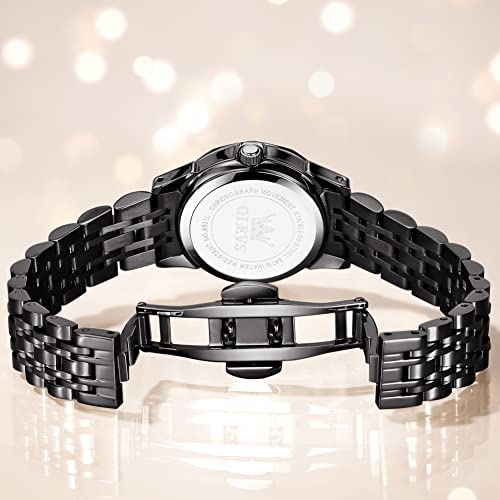 OLEVS Couple Watch His and Her Set Watches Business Analog - Product Imagery