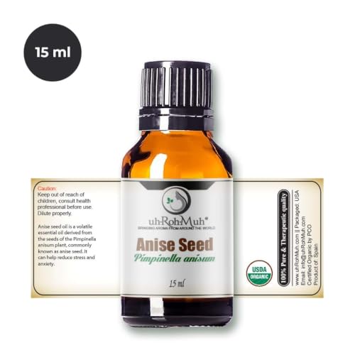 Anise Seed Organic Essential Oil - Steam Distilled Pure - Product Imagery