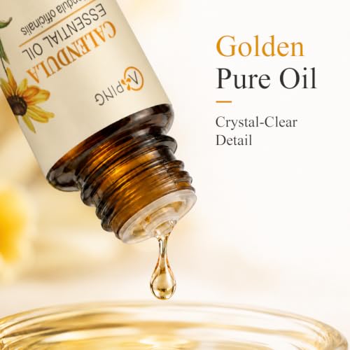 Calendula Essential Oil - 100% Pure Organic Natural Plant - Product Imagery