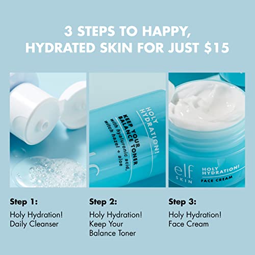e.l.f. Skin Holy Hydration! The Essentials Mini Kit, Cleanser, - Product Imagery
