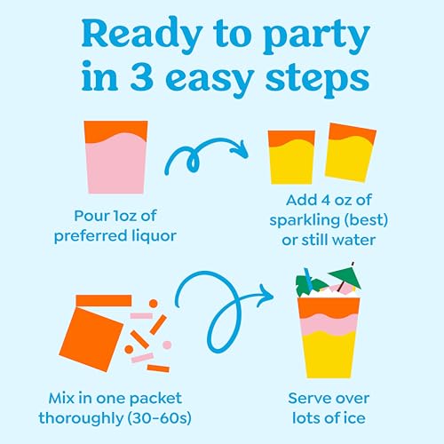 Craftmix Variety Pack Cocktail Mixers & Mocktail Drink Mix, 12 - Product Imagery