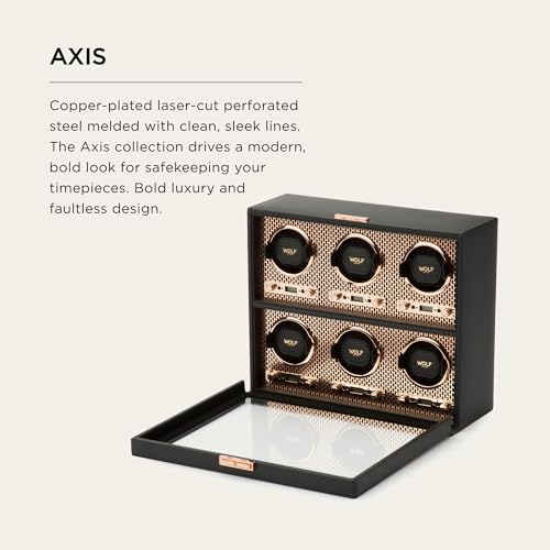 Wolf Axis Watch Winder with Glass Cover - Secure Fit with - Product Imagery