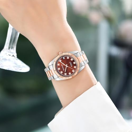 Classic Dress Watch for Women Crystal Accented Dial - Product Imagery