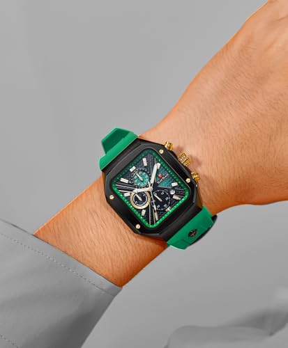 Mens Watches Waterproof Watch for Men Stopwatch Triple-Dial - Product Imagery