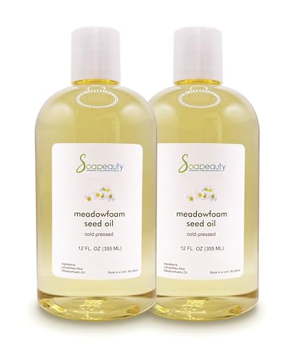 Meadowfoam Seed Oil Cold Pressed 100% Pure Natural for Skin Hair - Product Imagery