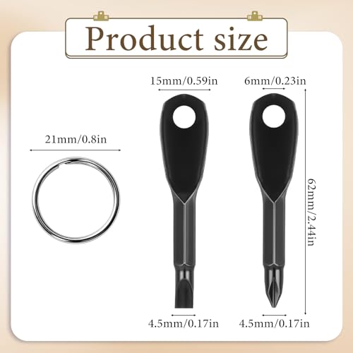4-in-1 Keychain Screwdriver Set, Stocking Stuffers for Men - Product Imagery