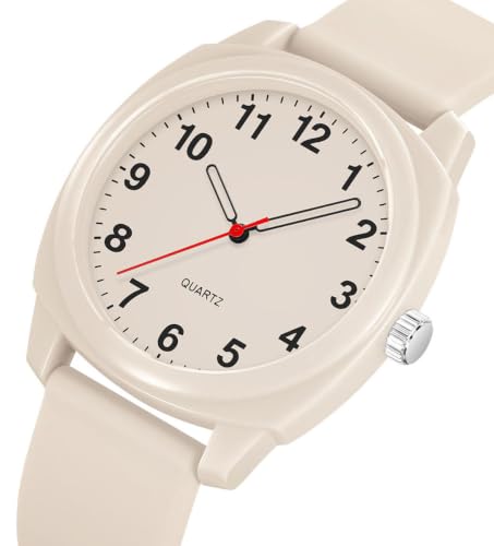Analog Quartz Watch for Men Women Silicone Band - Product Imagery