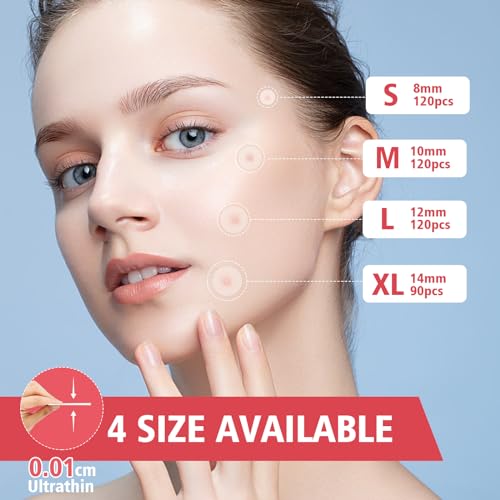 450 Pimple Patches for Face, Hydrocolloid Acne Patches for Zit - Product Imagery