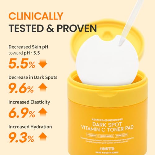 #OOTD Vitamin C Toner Pads with Niacinamide,70 Pads | Korean - Product Imagery