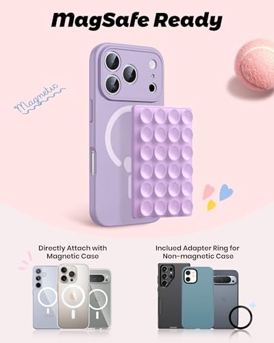 amBand ASMR Stuff Silicone Suction Phone Mount, Stable - Product Imagery