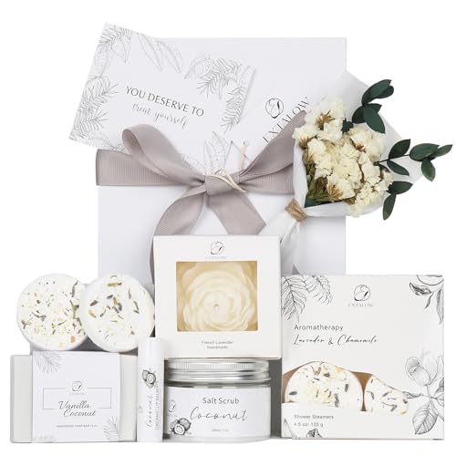 Spa Gifts for Women Coconut Lavender Home Spa Set Birthday - EXTALOW Official Imagery - 1