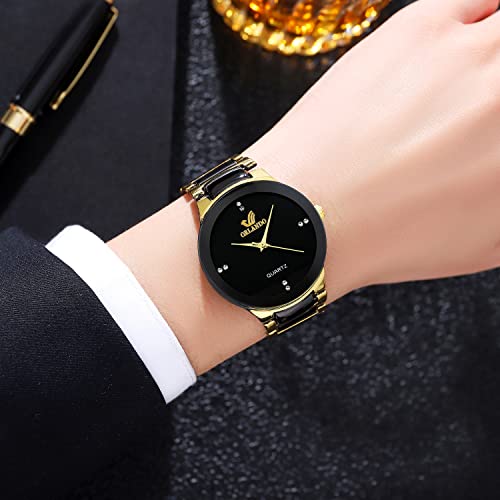 ADSBIAOYE Men and Women Wrist Watches Ultra Thin Minimalist - Product Imagery