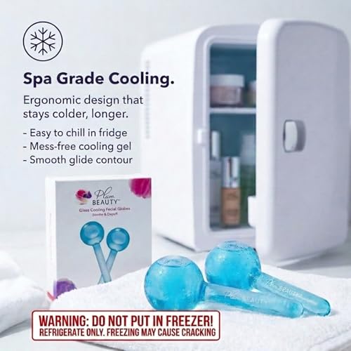 Plum Beauty Facial Cooling Globes, Cool Massage Tools for - Product Imagery